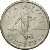 Philippines, Peso, 1908, AU(50-53), Silver, KM:172