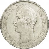 France, Charles X, 5 Francs, 1828, Nantes, TTB+, Argent, KM:728.12, Gadoury:644