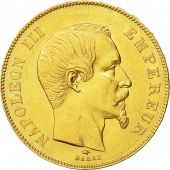 France, Napoleon III, 50 Francs, 1856, Paris, AU(50-53), Gold, KM:785.1