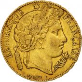 France, Crs, 20 Francs, 1851, Paris, Variety, EF(40-45), Gold, KM:762