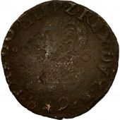 Spanish Netherlands, Philip II, Gigot, 1589, Maastricht, F(12-15), Copper