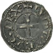 France, Louis VIII ou Louis IX, Denier Tournois, TTB, Billon, Duplessy:188