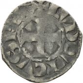 France, Louis VIII or Louis IX, Denier Tournois, VF(20-25), Billon, Duplessy:188
