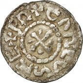 Carolingians, Charlemagne, Denarius, Dorestad, EF(40-45), Silver, Depeyrot:411