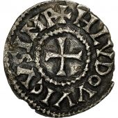 France, Carolingians, Louis le Pieux, Denarius, Verdun, EF(40-45), Depeyrot:1123