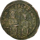 Leo VI and Alexander, Follis, Constantinople, AU(50-53), Bronze, Sear:1730