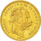 Hungary, Franz Joseph I, 8 Forint 20 Francs, 1878, Kremnitz, EF(40-45), Gold