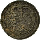 Monnaie, Suessions, Bronze  la tte janiforme, TB, Bronze, Delestre:563