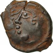 Monnaie, Bituriges Cubes, Bronze au cheval et aux trois annelets, TTB, Bronze