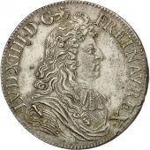 Monnaie, France, Louis XIV, cu  la cravate, 1680, Amiens, SUP, Argent