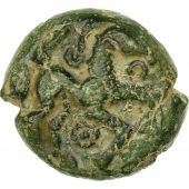 Monnaie, Ambiens, Bronze au cheval et au sanglier, TTB, Bronze, Delestre:449