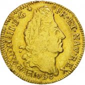Monnaie, France, Louis XIV, Louis dor aux 4 L, 1696, Troyes, TTB, Or