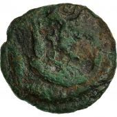 Monnaie, Bellovaques, Bronze aux coqs affronts, B+, Bronze, Delestre:519