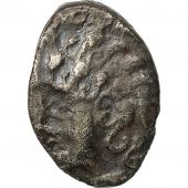 Coin, Ambiani, Denier au cheval et  la rouelle, VF(30-35), Delestre:351