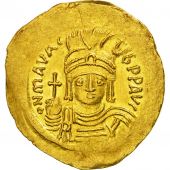Monnaie, Maurice Tibre, Solidus, Constantinople, SPL, Or, Sear:478