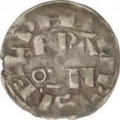 Monnaie, France, Philippe II, Denier Parisis, Montreuil-sur-Mer, TTB, Argent