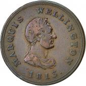 Coin, Canada, Marquis Wellington, Halfpenny Token, 1813, EF(40-45), Copper