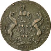 Monnaie, Grande-Bretagne, Lancashire, Halfpenny Token, 1793, Manshester, TB+