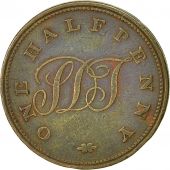 Monnaie, SAINT HELENA & ASCENSION, Halfpenny, 1821, TTB, Cuivre, KM:Tn1