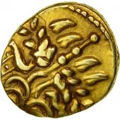 Monnaie, Suessions, 1/4 Statre au serpent cornu, Rare, TTB+, Or, Delestre:330