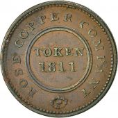 Monnaie, Grande-Bretagne, Rose Copper Company, Halfpenny Token, 1811