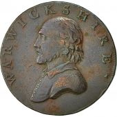 Coin, Great Britain, Warwickshire, Shakespeare, Halfpenny Token, 1791