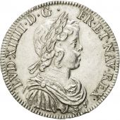 Monnaie, France, Louis XIV, 1/2 cu  la mche courte, 1644, Paris, SUP