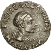 Monnaie, Royaume de Bactriane, Mnandre, Drachme, SUP, Argent, HGC:12-191