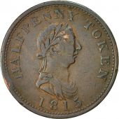 Coin, Canada, Nova Scotia, Halfpenny Token, 1815, EF(40-45), Copper