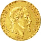 France, Napoleon III, 100 Francs, 1869, Paris, TTB+, Gold, Gadoury:1136