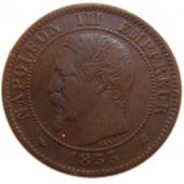 Second Empire, 2 Centimes Napolon III Naked Head