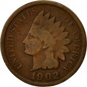 tats-Unis, Indian Head Cent, Cent, 1902, U.S. Mint, Philadelphie, TTB, Bronze