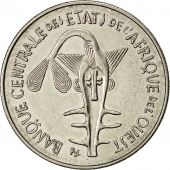 West African States, 100 Francs, 1968, AU(50-53), Nickel, KM:4