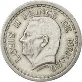 Monaco, Louis II, 2 Francs, Undated (1943), AU(50-53), Aluminum, KM:121