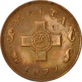 Malta, Cent, 1977, British Royal Mint, EF(40-45), Bronze, KM:8