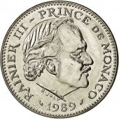 Monaco, Rainier III, 5 Francs, 1989, AU(55-58), Copper-nickel, KM:150