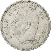 Monaco, Louis II, 5 Francs, 1945, Poissy, EF(40-45), Aluminum, KM:122