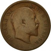 INDIA-BRITISH, Edward VII, 1/4 Anna, 1908, Calcutta, TTB, Bronze, KM:502