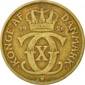 Danemark, Christian X, 2 Kroner, 1926, Copenhagen, TB+, Aluminum-Bronze