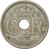 Danemark, Christian X, 10 re, 1937, Copenhagen, TTB, Copper-nickel, KM:822.2