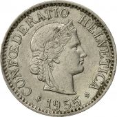 Suisse, 10 Rappen, 1955, Bern, TTB, Copper-nickel, KM:27