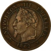 France, Napoleon III, Napolon III, 2 Centimes, 1862, Bordeaux, TTB, Bronze