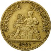 France, Chambre de commerce, 2 Francs, 1927, Paris, TTB, Aluminum-Bronze