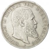 German States, WURTTEMBERG, Wilhelm II, 5 Mark, 1903, Freudenstadt, AU(50-53)