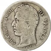 France, Charles X, 1/2 Franc, 1827, Paris, TB, Argent, KM:723.1, Gadoury:402