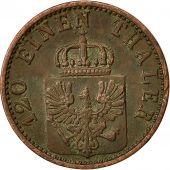 Etats allemands, PRUSSIA, Wilhelm I, 3 Pfennig, 1868, TTB+, Cuivre, KM:482