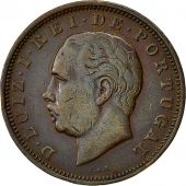 Portugal, Luiz I, 20 Reis, 1885, AU(50-53), Bronze, KM:527