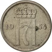 Norway, Haakon VII, 10 re, 1954, VF(20-25), Copper-nickel, KM:396