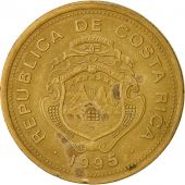 Costa Rica, 100 Colones, 1995, VF(30-35), Brass plated steel, KM:230