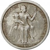 Nouvelle-Caldonie, 2 Francs, 1949, Paris, TB, Aluminium, KM:3